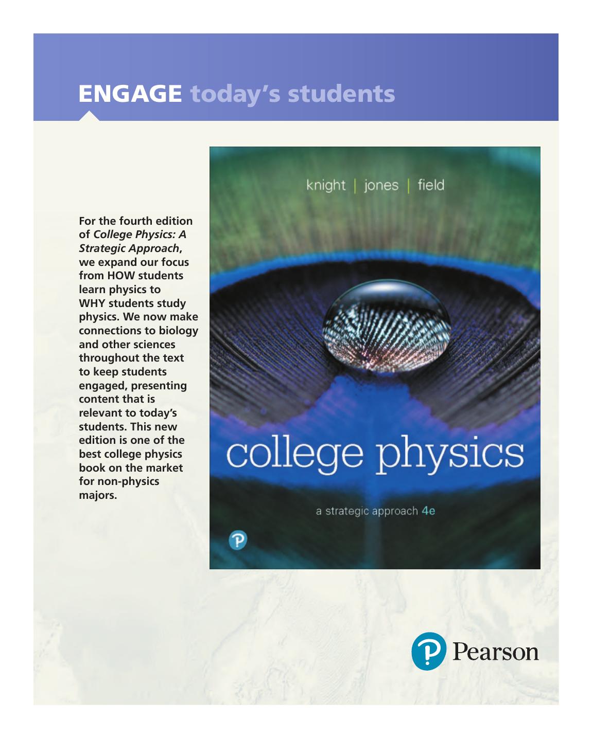 Preview page 3 of College Physics A Strategic Approach Plus Mastering Physics 4th Edition By Randall Knight, Brian Jones, Stuart Field