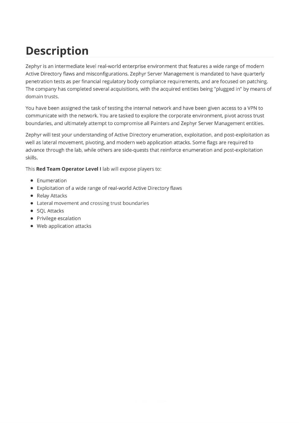 Preview page 2 of HACK THE BOX Zephyr | Zephyr is an intermediate level real-world enterprise environment that features a wide range of mo