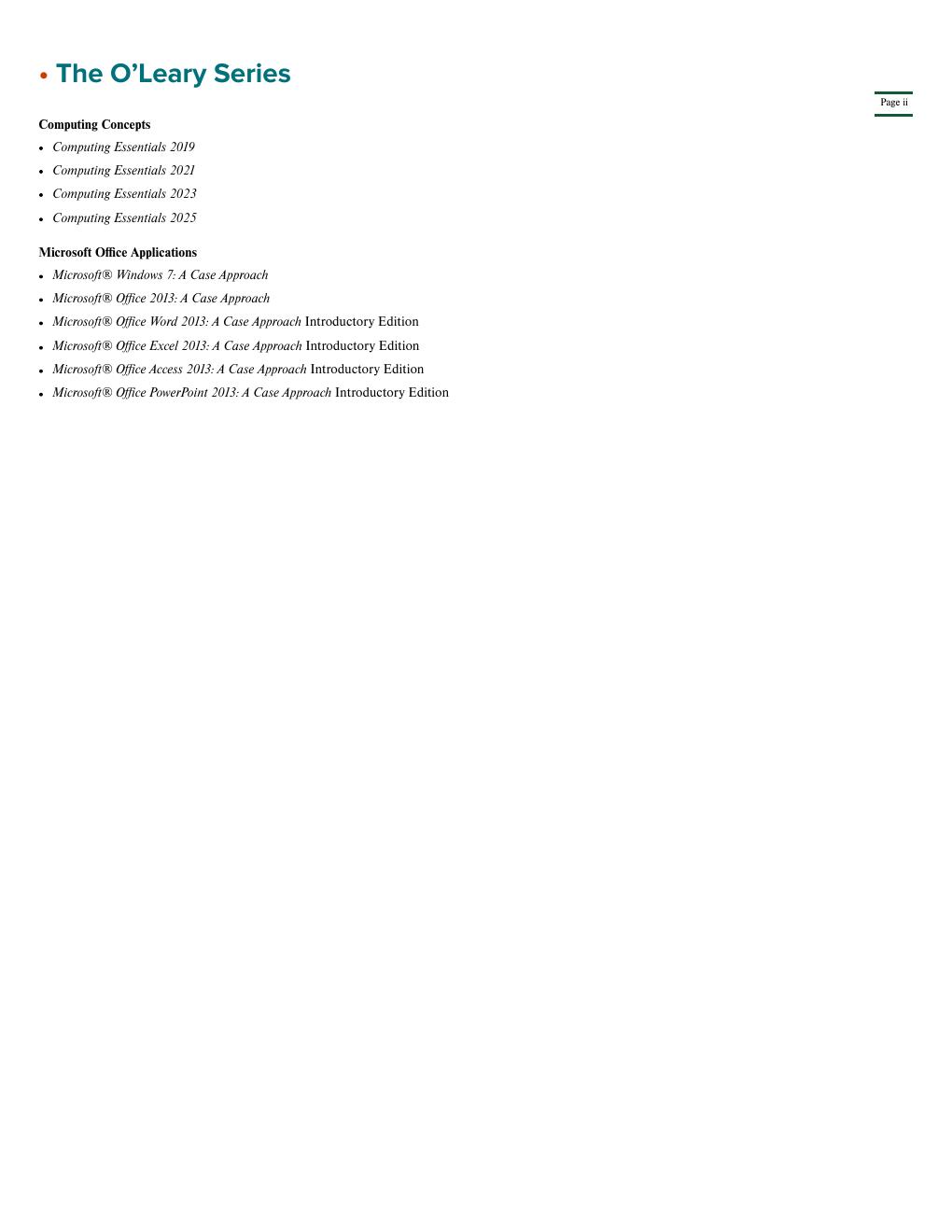 Preview page 3 of Computing Essentials 2025 By Timothy O'Leary, Linda O'Leary, Daniel O'Leary eBook PDF