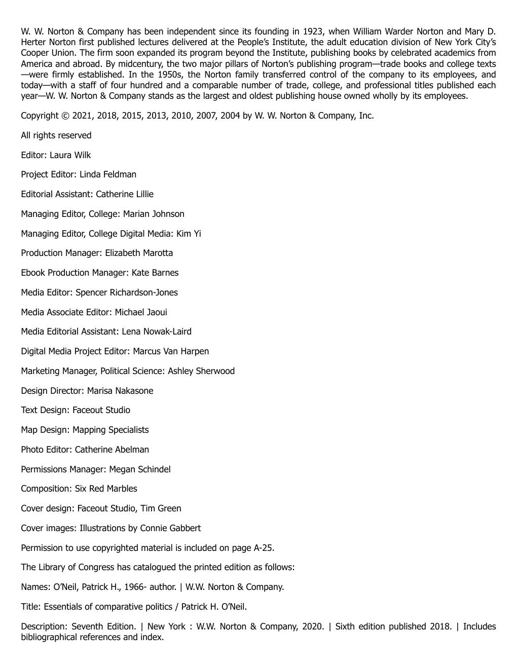 Preview page 7 of Essentials of Comparative Politics 7th Edition By Patrick O'Neil eBook PDF