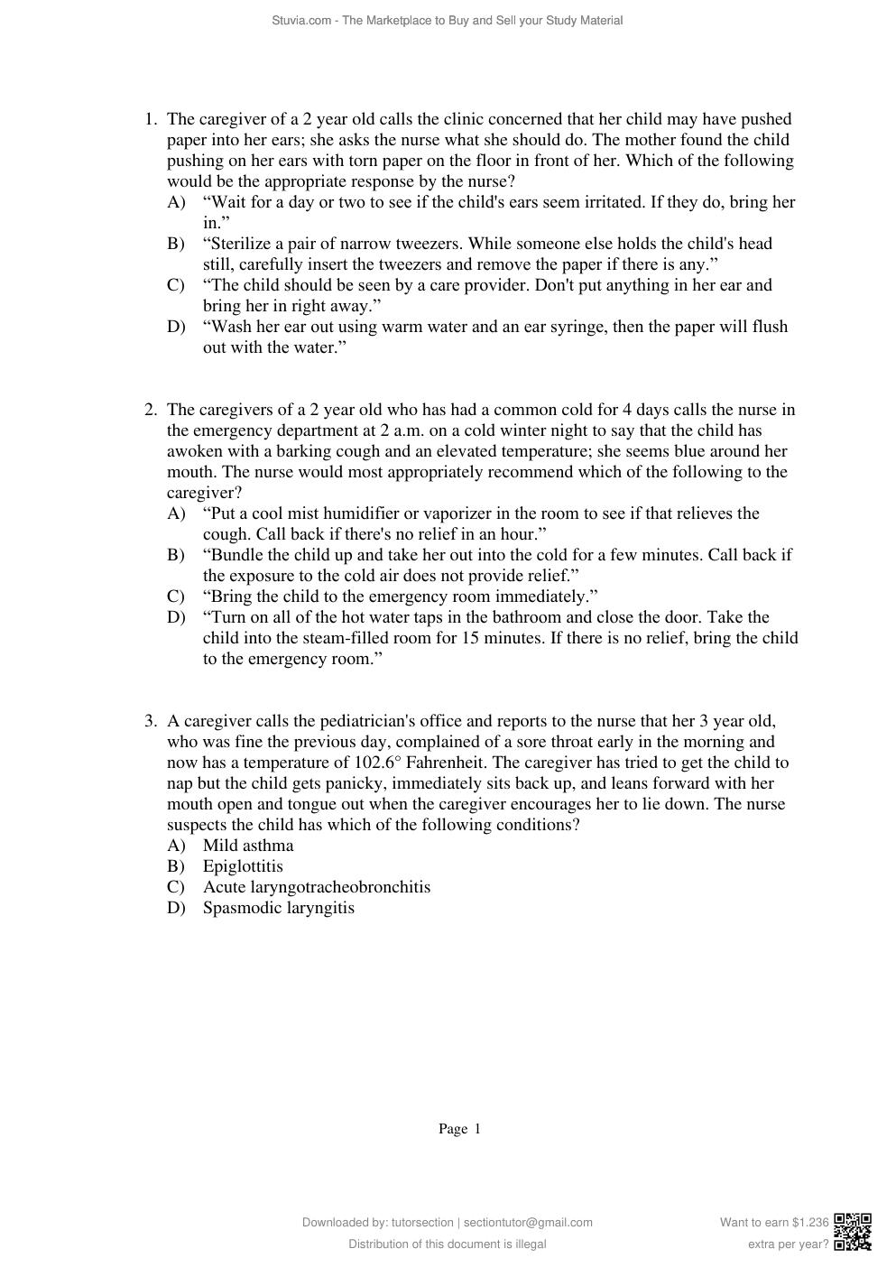 Preview page 2 of Test Bank for Broadribb's Introductory Pediatric Nursing, 7e Nancy Hatfield