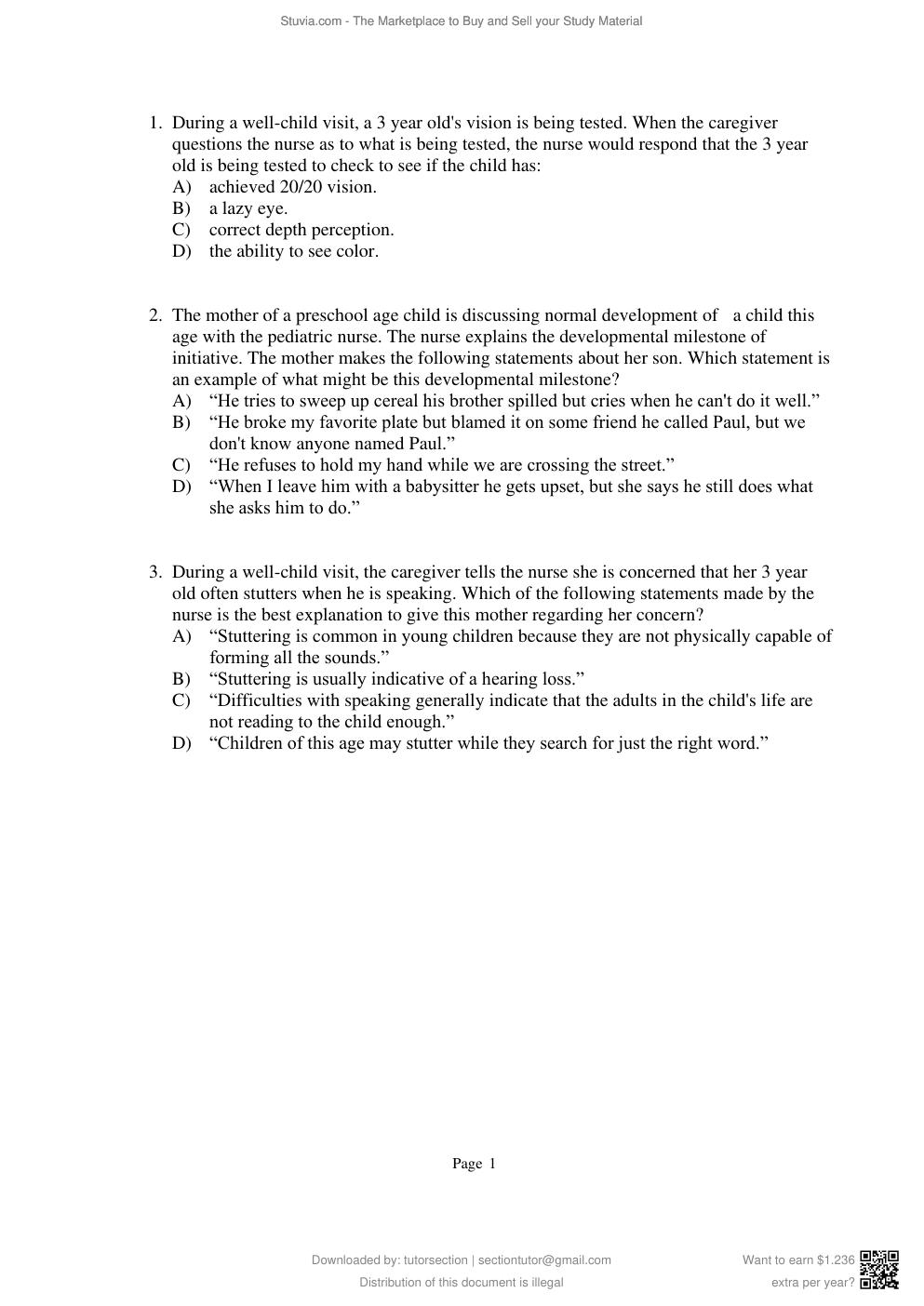 Preview page 6 of Test Bank for Broadribb's Introductory Pediatric Nursing, 7e Nancy Hatfield