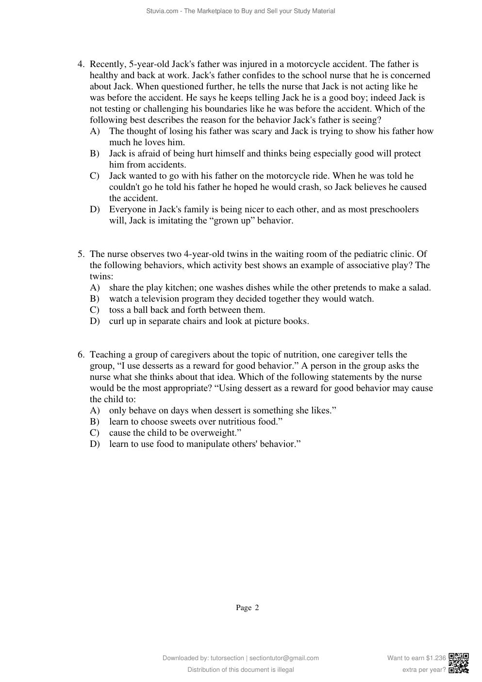 Preview page 7 of Test Bank for Broadribb's Introductory Pediatric Nursing, 7e Nancy Hatfield