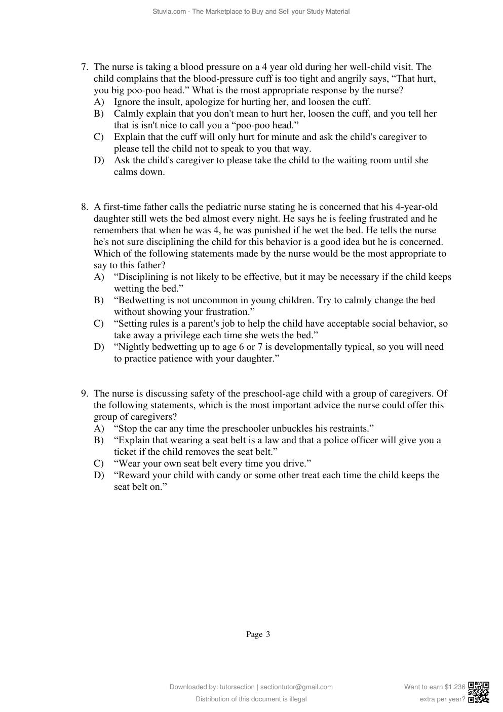 Preview page 8 of Test Bank for Broadribb's Introductory Pediatric Nursing, 7e Nancy Hatfield