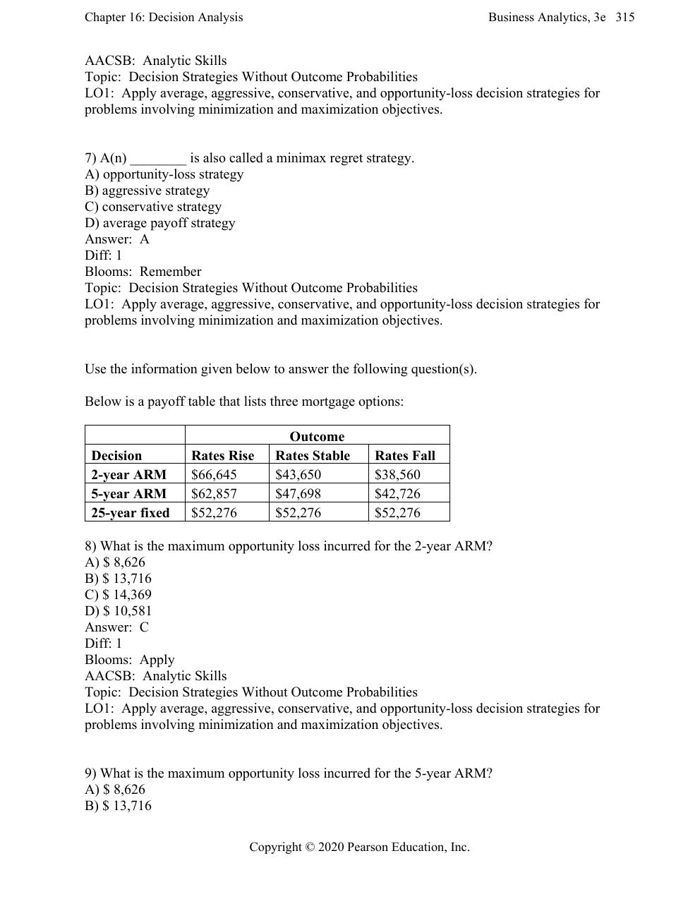 Preview page 4 of Test Bank for Business Analytics, 3e James Evans