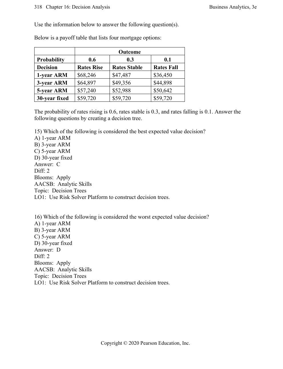 Preview page 7 of Test Bank for Business Analytics, 3e James Evans
