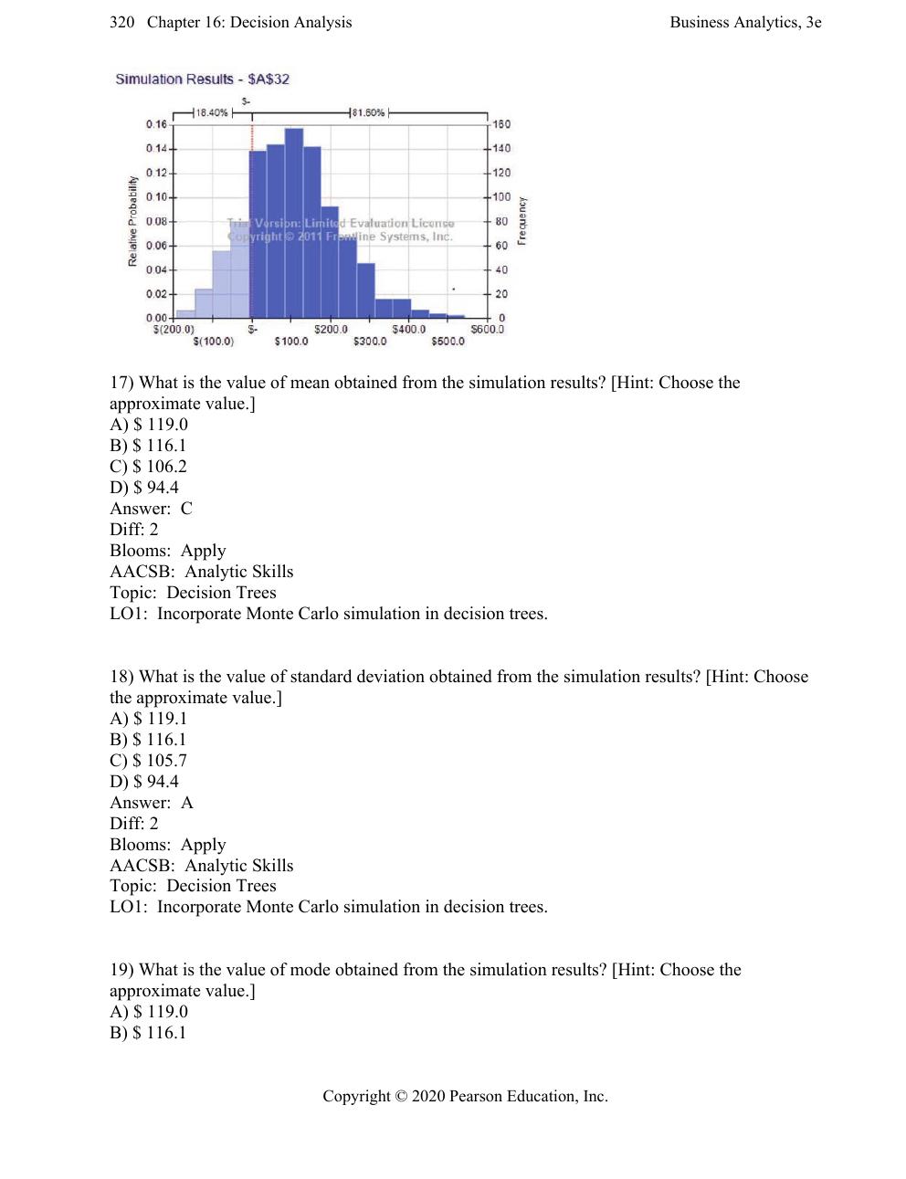 Preview page 9 of Test Bank for Business Analytics, 3e James Evans