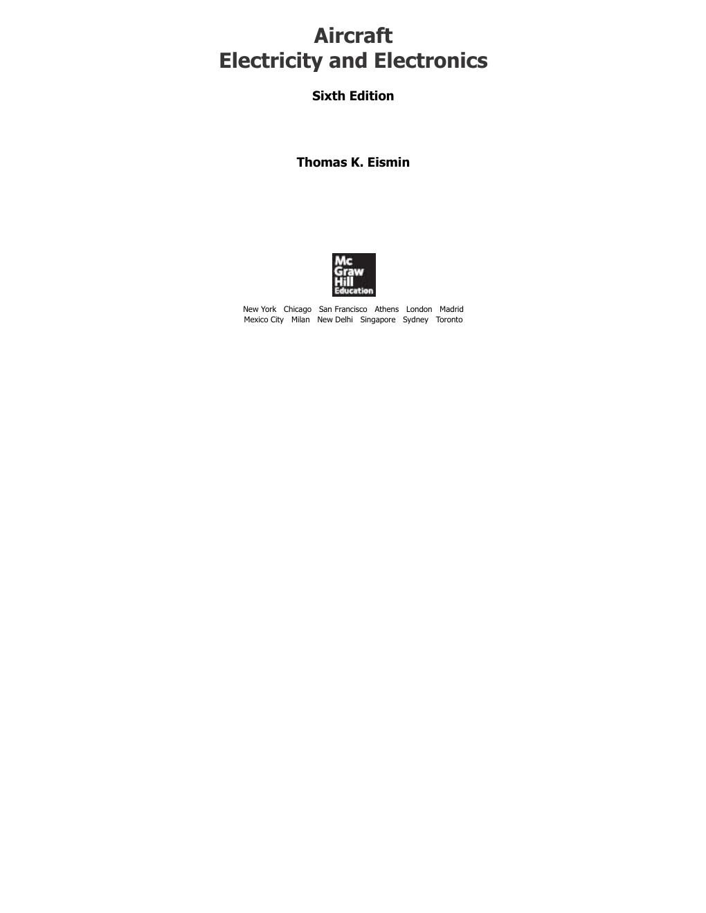 Preview page 4 of Aircraft Electricity and Electronics 6th Edition By Thomas Eismin