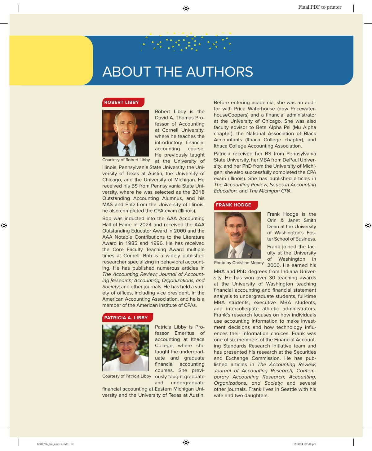 Preview page 5 of Financial Accounting 12th Edition By Robert LIBBY