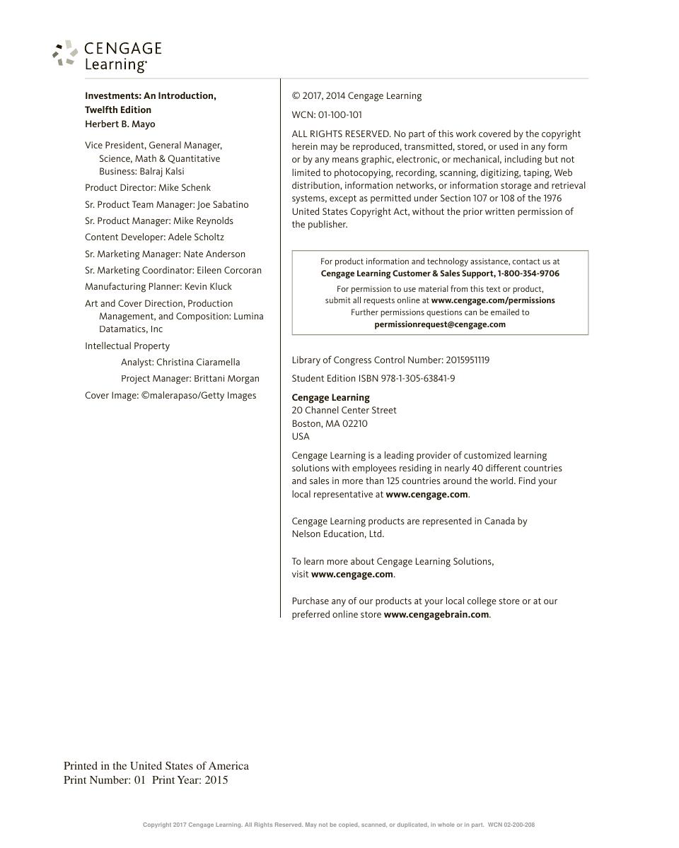 Preview page 6 of Investments An Introduction 12th Edition By Herbert Mayo