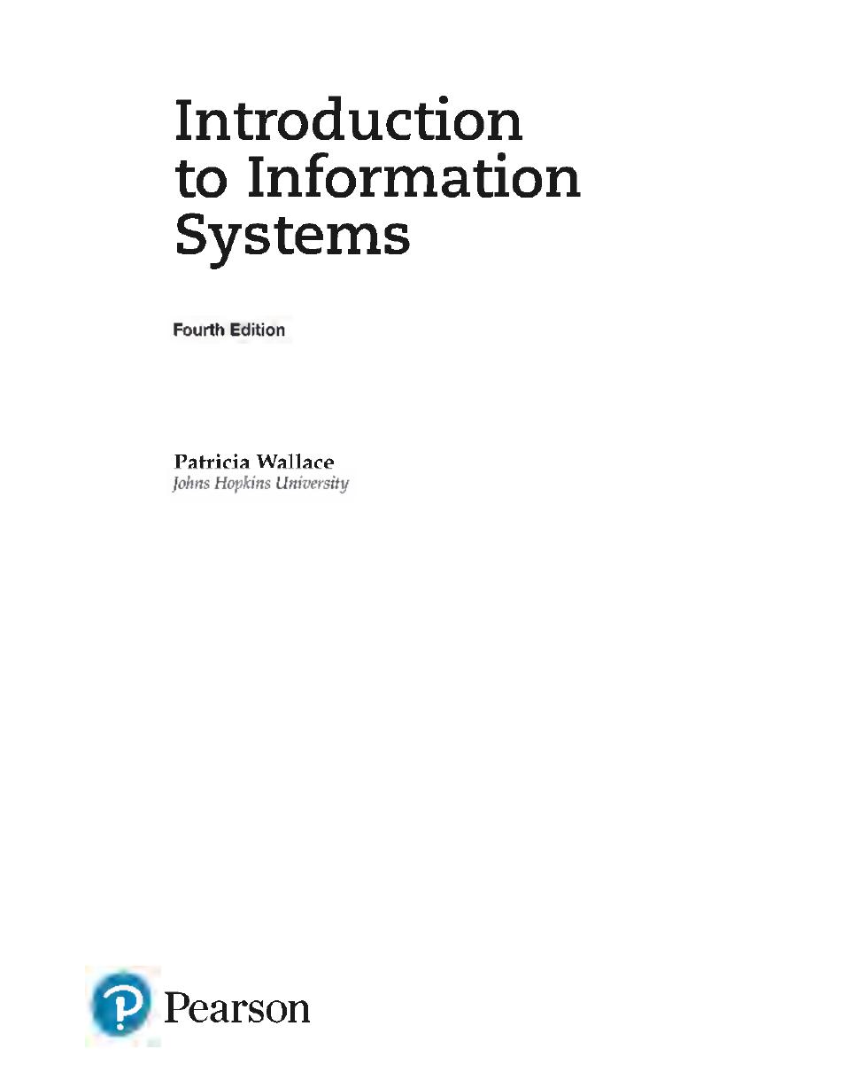 Preview page 5 of Introduction to Information Systems 4th Edition By Patricia Wallace