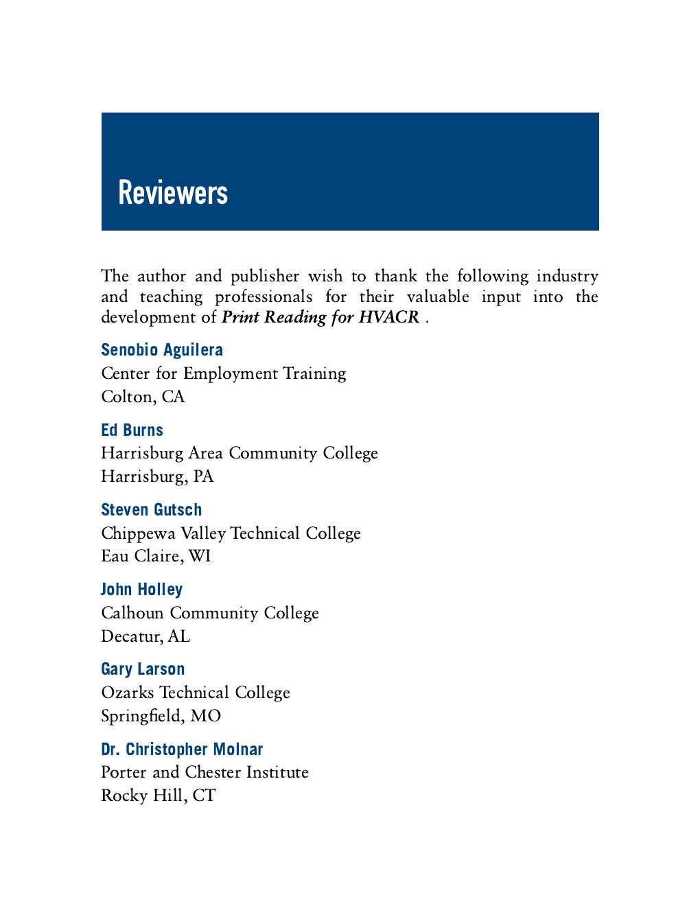 Preview page 7 of Print Reading for HVACR 2nd Edition By Eugene Silberstein |