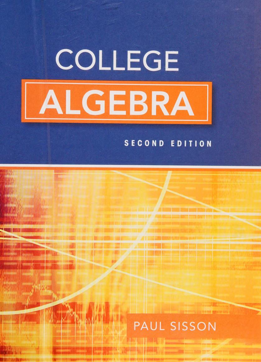 Preview page 5 of College Algebra, 2nd Edition By Paul Sisson | eBook Scan PDF