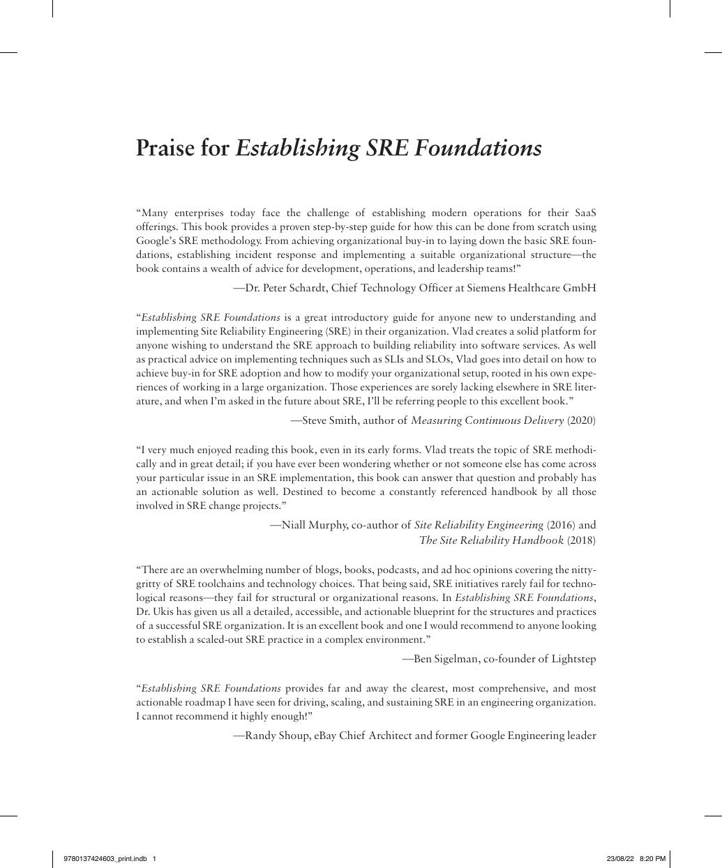 Preview page 2 of eBook PDF Establishing SRE Foundations A Step-by-Step Guide to Introducing Site Reliability Engineering in Software Deli