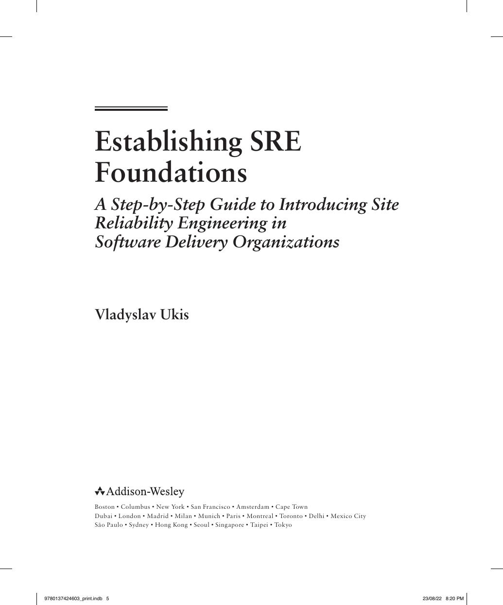 Preview page 6 of eBook PDF Establishing SRE Foundations A Step-by-Step Guide to Introducing Site Reliability Engineering in Software Deli