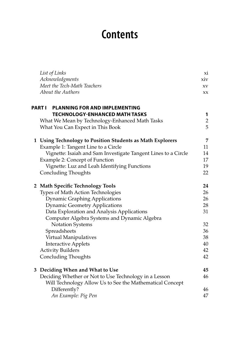 Preview page 8 of eBook PDF Exploring Math with Technology Practices for Secondary Math Teachers 1st Edition By Allison W. McCulloch, Jenn