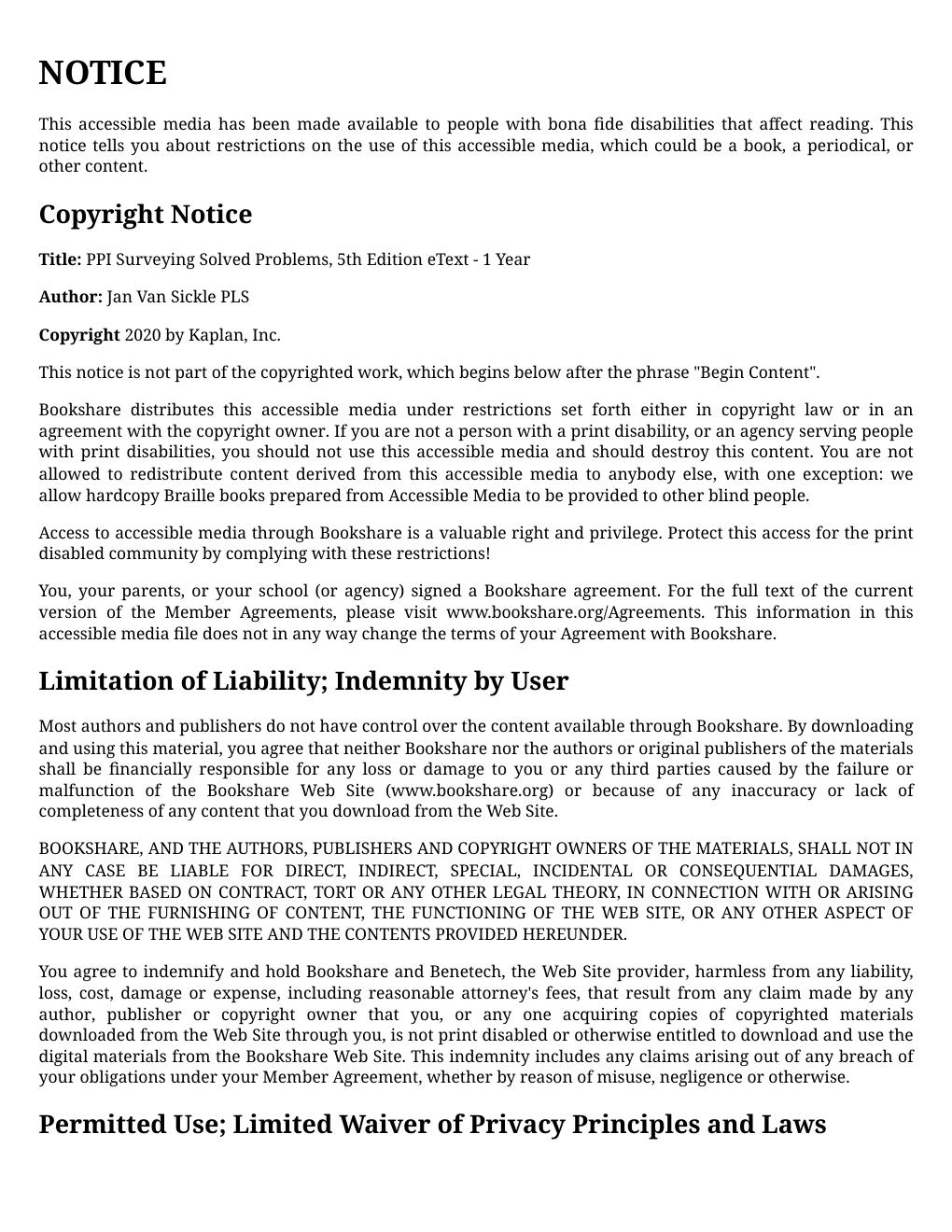 Preview page 2 of Surveying Solved Problems 5th Edition By Jan Van Sickle eBook PDF