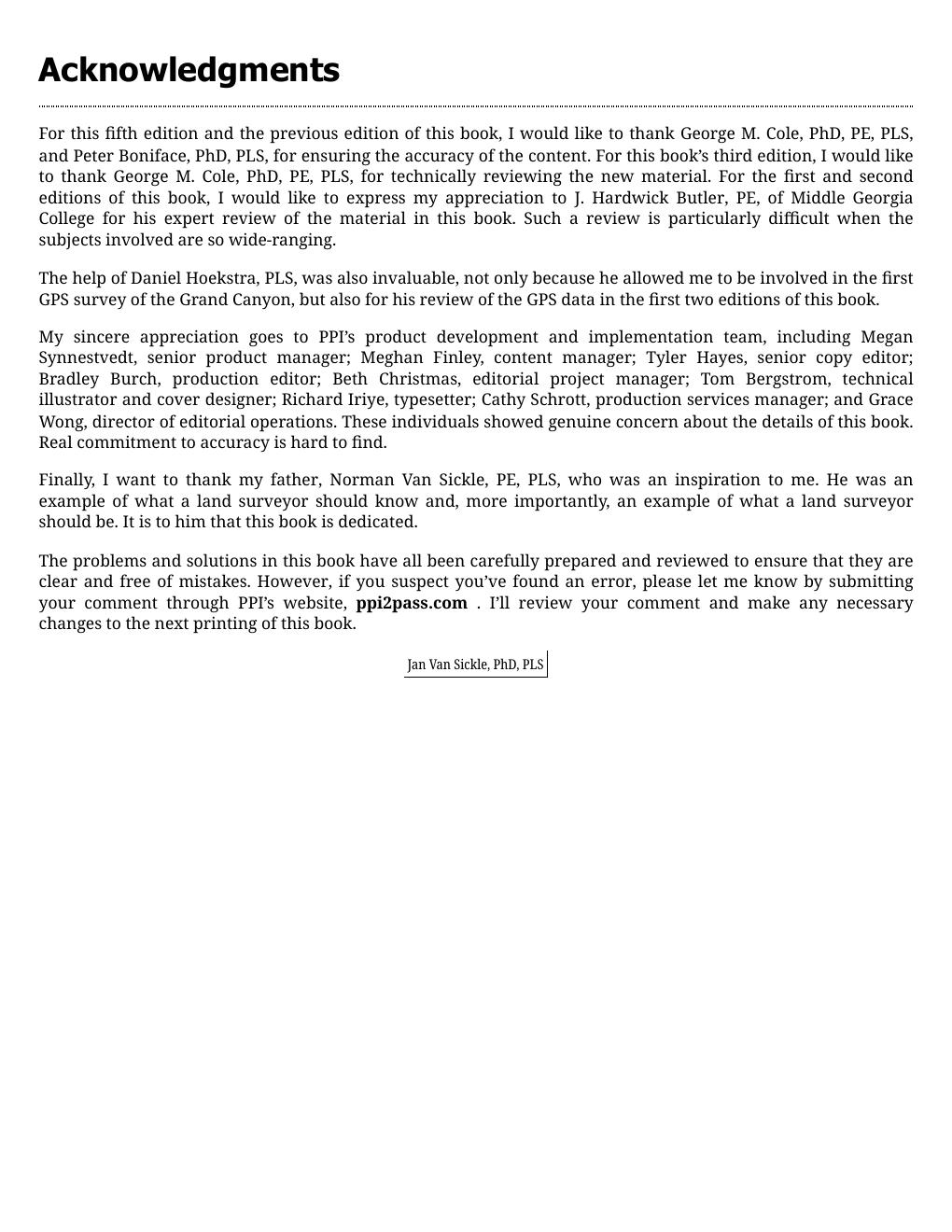 Preview page 6 of Surveying Solved Problems 5th Edition By Jan Van Sickle eBook PDF