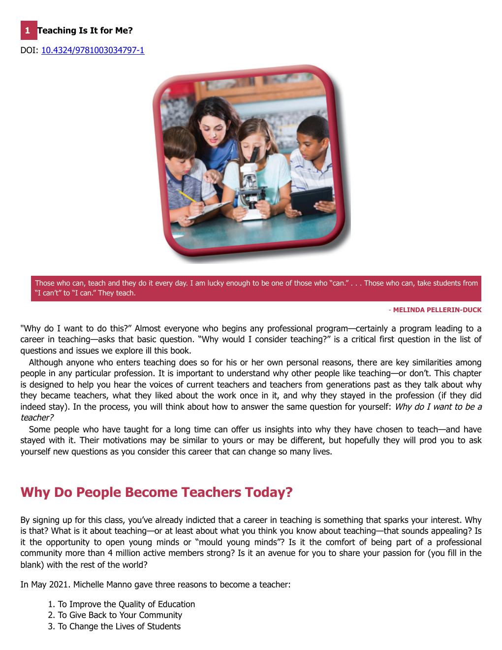 Preview page 10 of Teach A Question of Teaching 3rd Edition By James Fraser eBook PDF