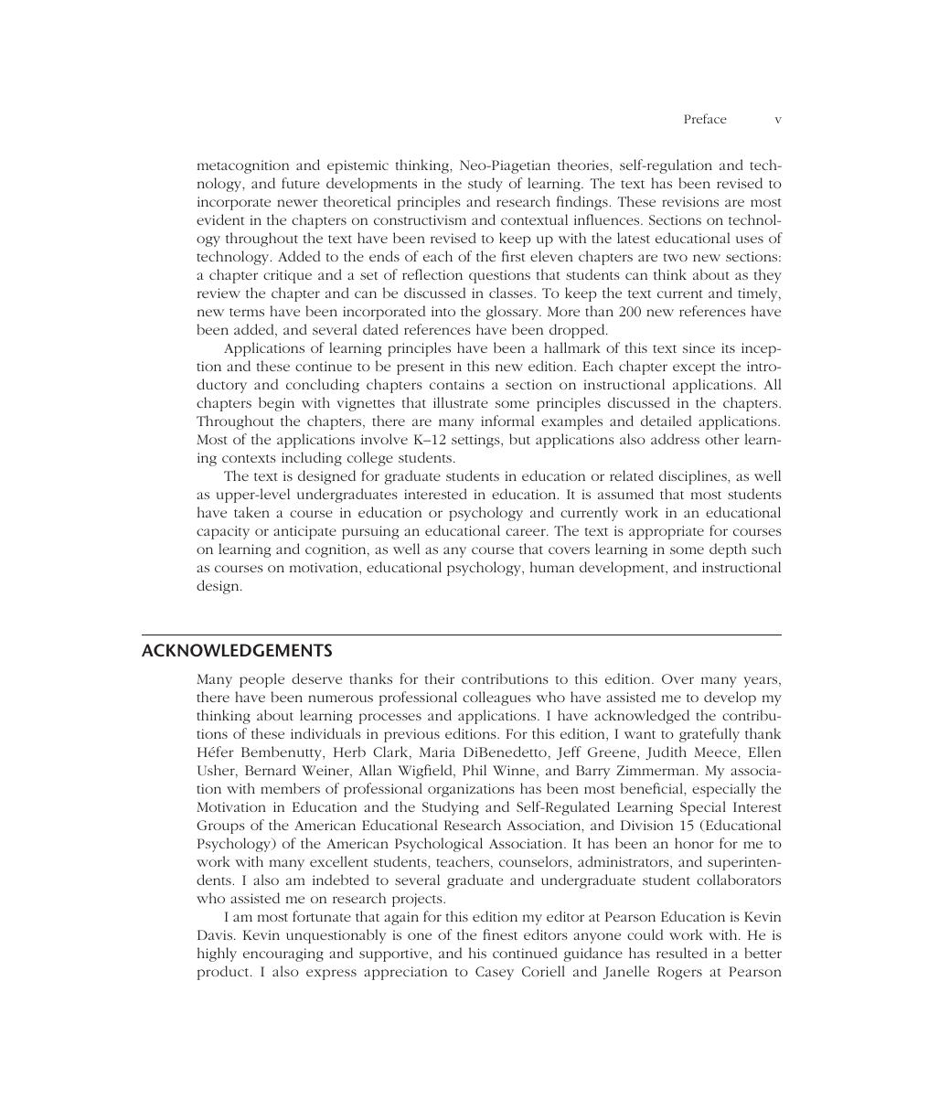 Preview page 5 of Learning theories an educational perspective 8th Edition By Dale H Schunk | eBook