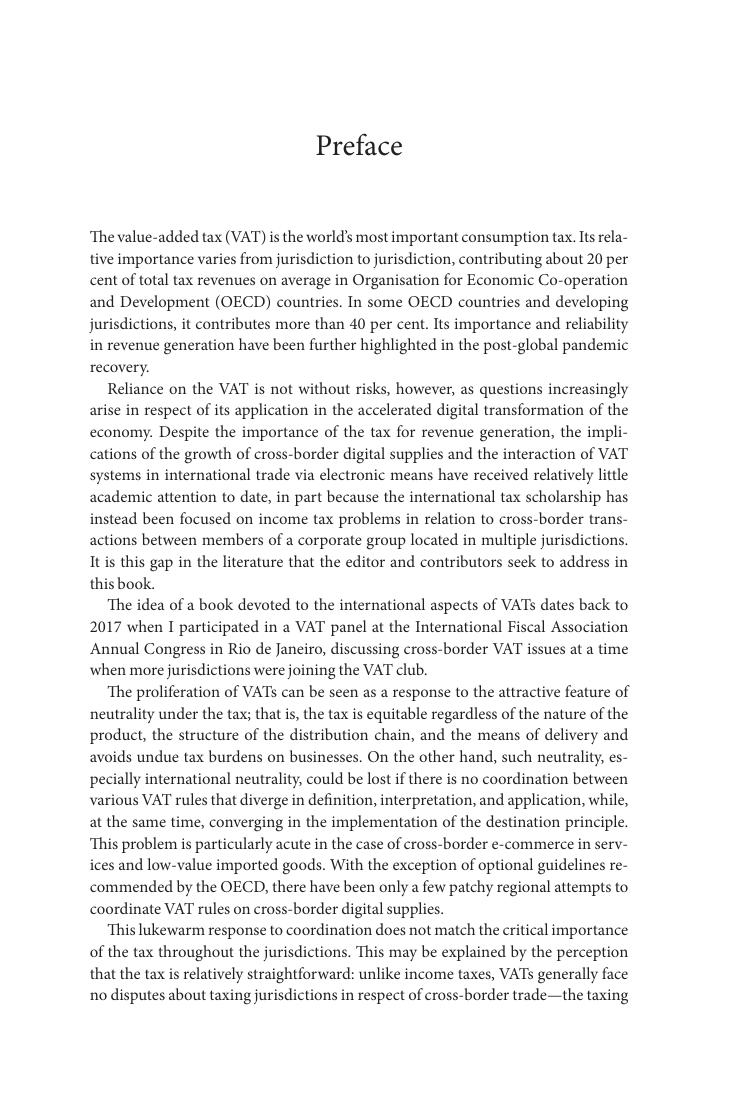 Preview page 6 of VAT in the Digital Era 1st Edition By Yan Xu