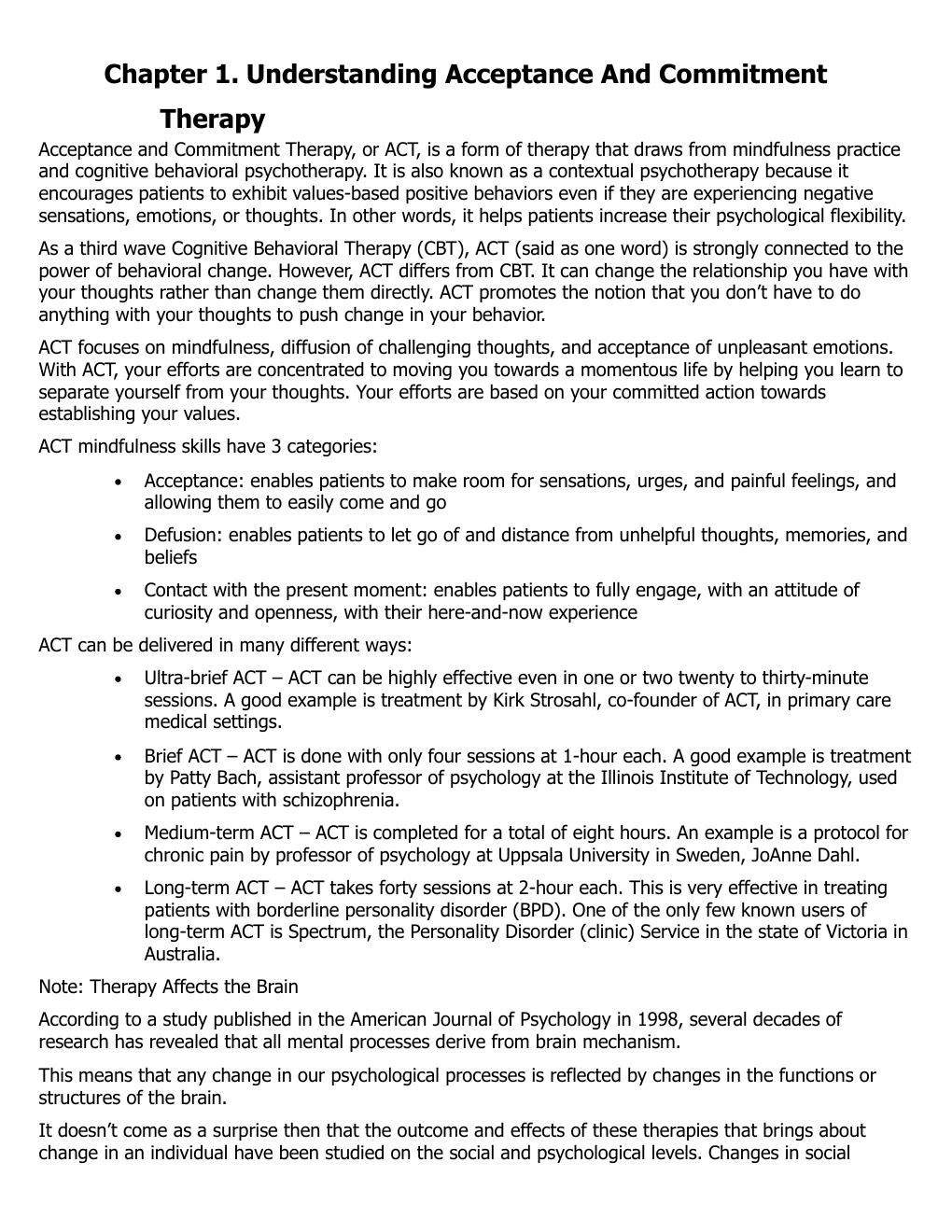 Preview page 9 of Acceptance And Commitment Therapy 1st Edition By Jon Power