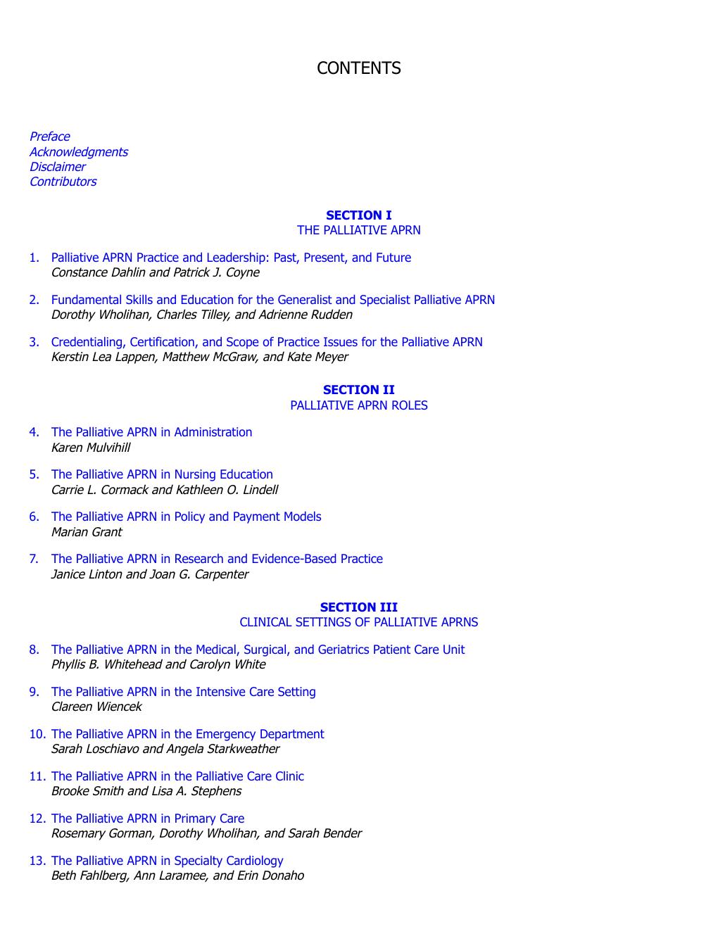 Preview page 6 of Advanced Practice Palliative Nursing 2nd Edition By Constance Dahlin , Patrick Coyne