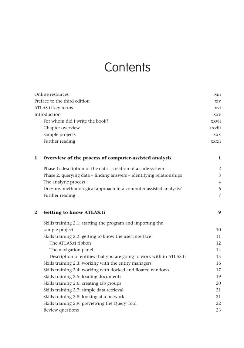 Preview page 7 of Qualitative Data Analysis with ATLAS.ti 3rd Edition By Susanne Friese