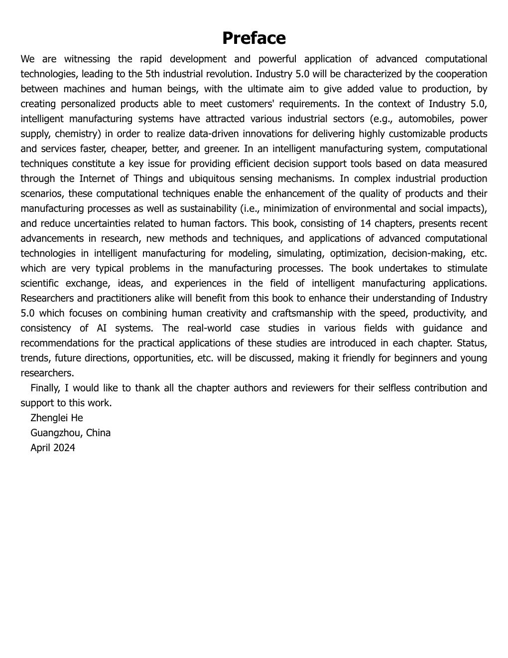 Preview page 6 of Computational Techniques for Smart Manufacturing in Industry 5.0 Methods and Applications 1st Edition By Kim Phuc Tran ,
