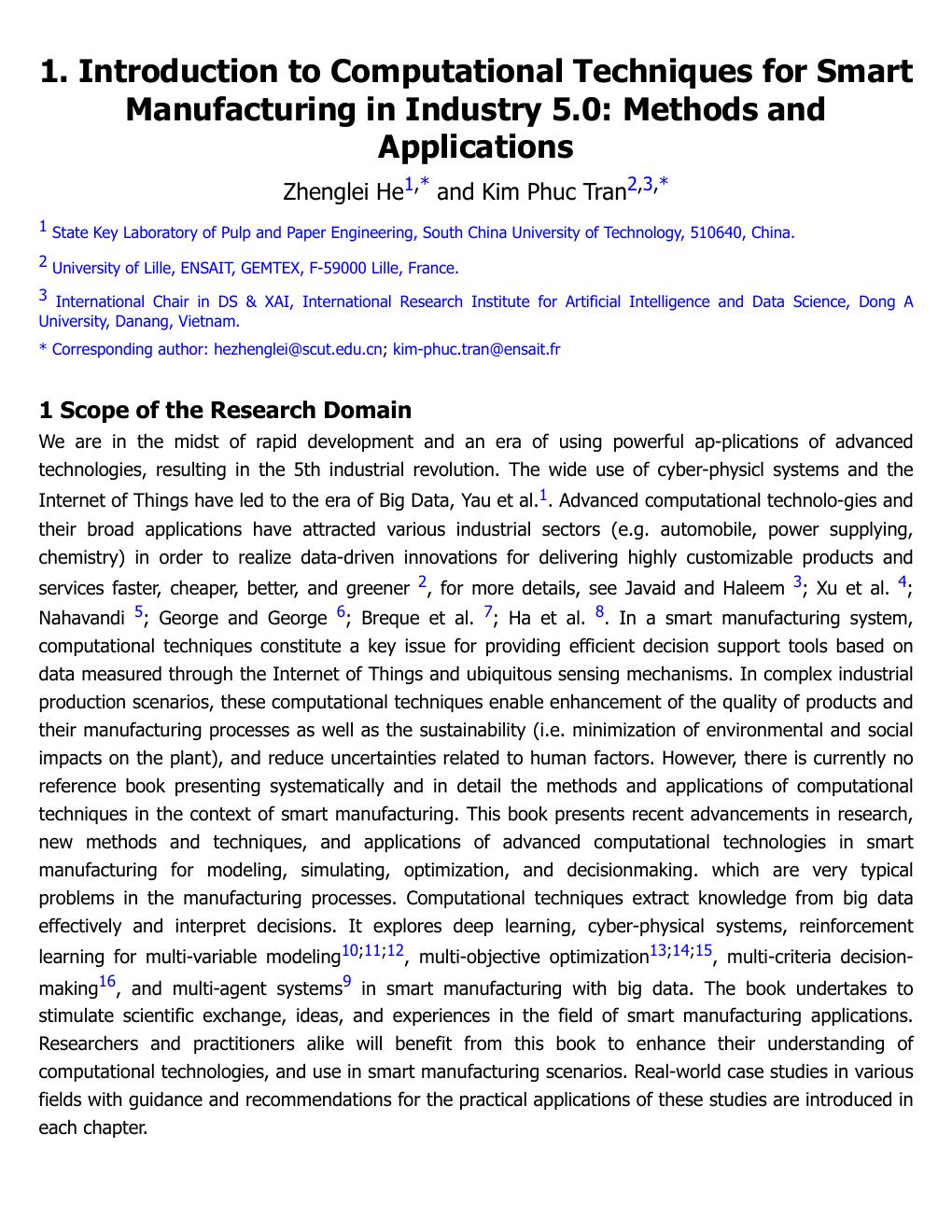 Preview page 9 of Computational Techniques for Smart Manufacturing in Industry 5.0 Methods and Applications 1st Edition By Kim Phuc Tran ,