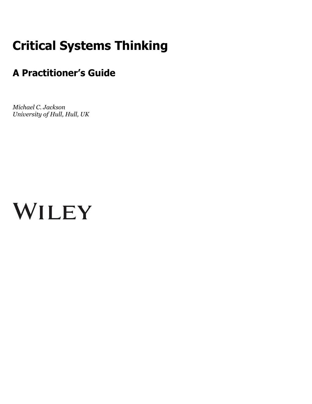 Preview page 5 of Critical Systems Thinking A Practitioner's Guide 1st Edition By Michael C. Jackson