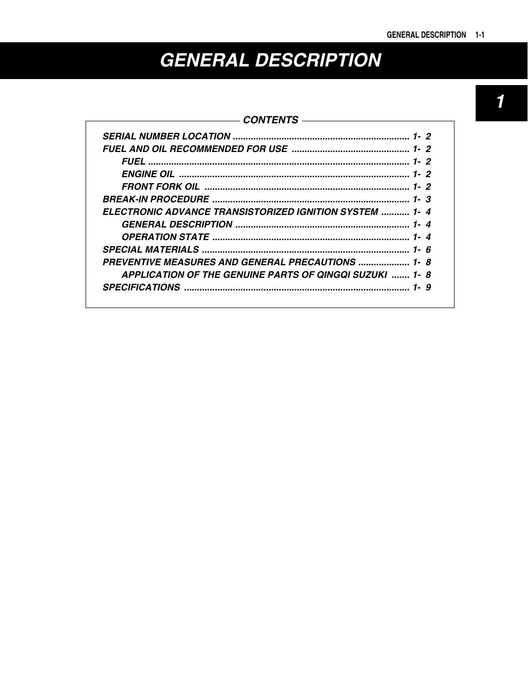 Preview page 5 of Suzuki GSX150 workshop service manual