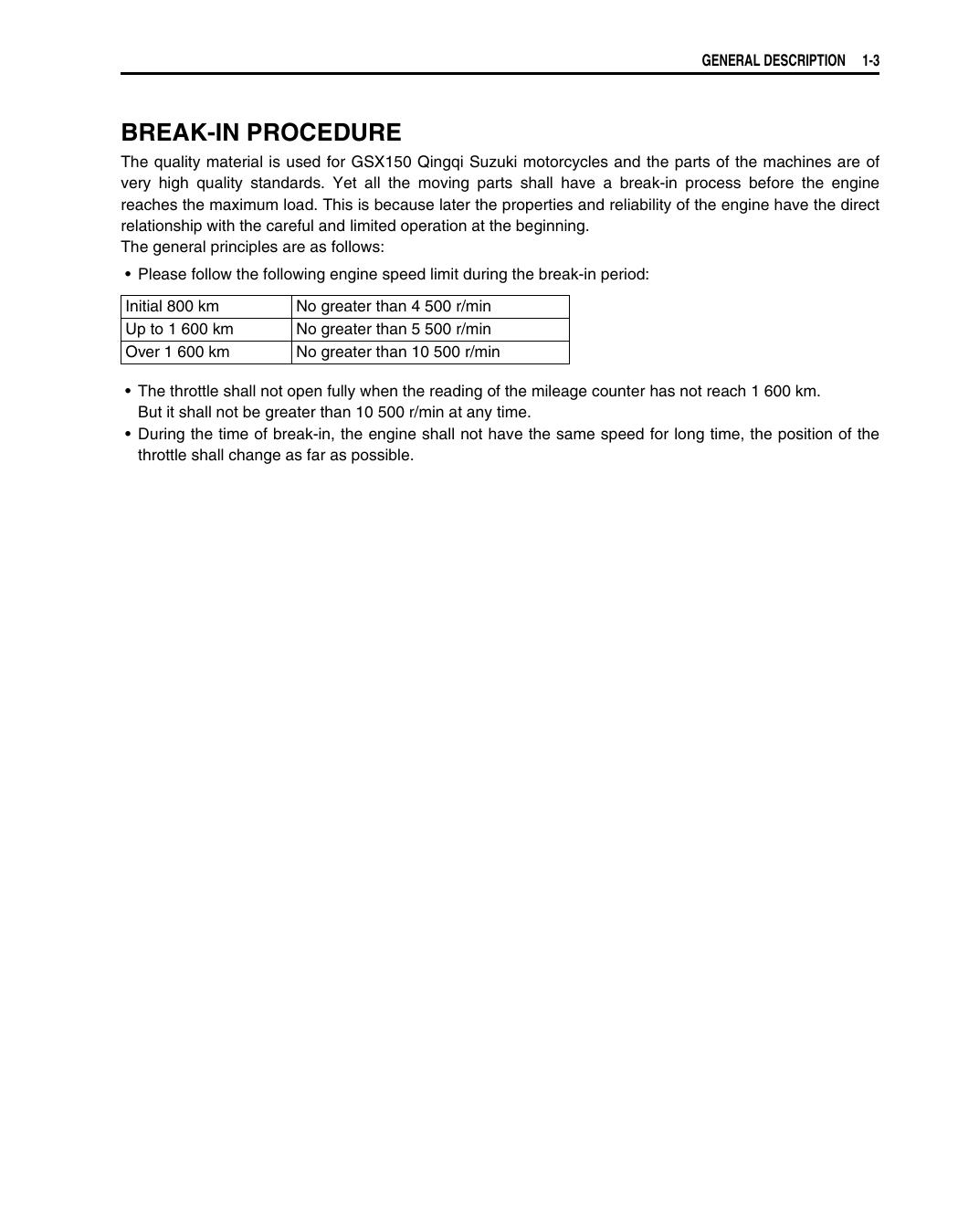 Preview page 7 of Suzuki GSX150 workshop service manual