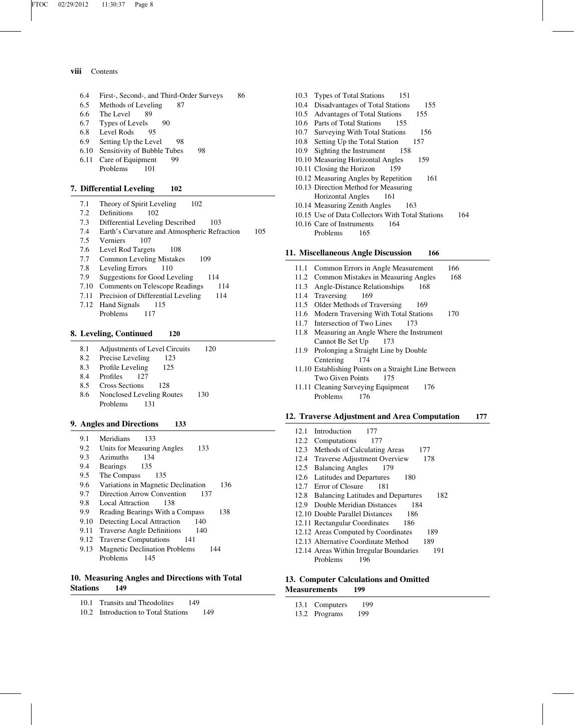 Preview page 10 of Surveying 6th Edition By Jack C. McCormac | eBook