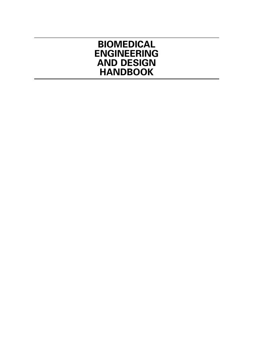 Preview page 2 of Biomedical Engineering and Design Handbook Volume 2 2nd Edition By Myer Kutz