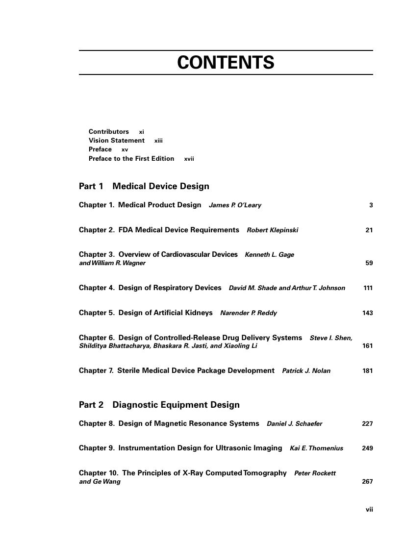 Preview page 8 of Biomedical Engineering and Design Handbook Volume 2 2nd Edition By Myer Kutz