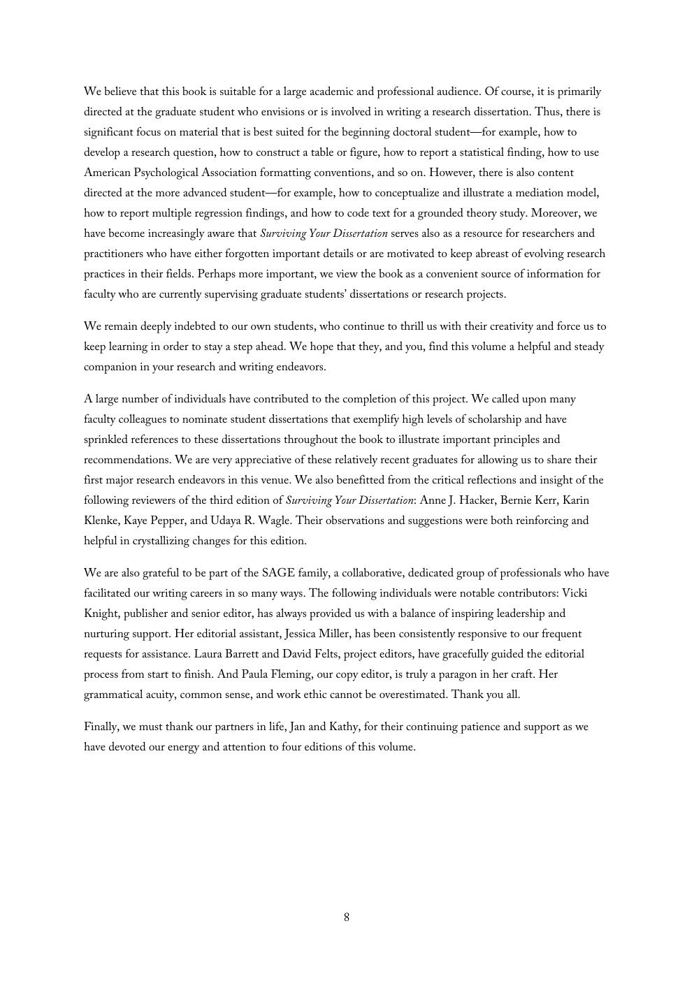 Preview page 8 of Surviving Your Dissertation A Comprehensive Guide to Content and Process 4th Edition By Kjell Erik Rudestam Rae R Newton