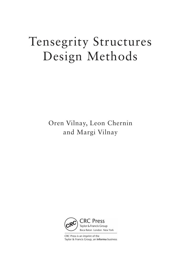 Preview page 4 of Tensegrity Structures Design Methods By Oren Vilnay Leon Chernin Margi Vilnay | eBook