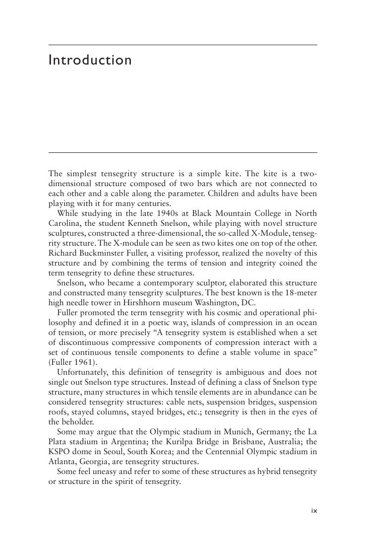 Preview page 10 of Tensegrity Structures Design Methods By Oren Vilnay Leon Chernin Margi Vilnay | eBook