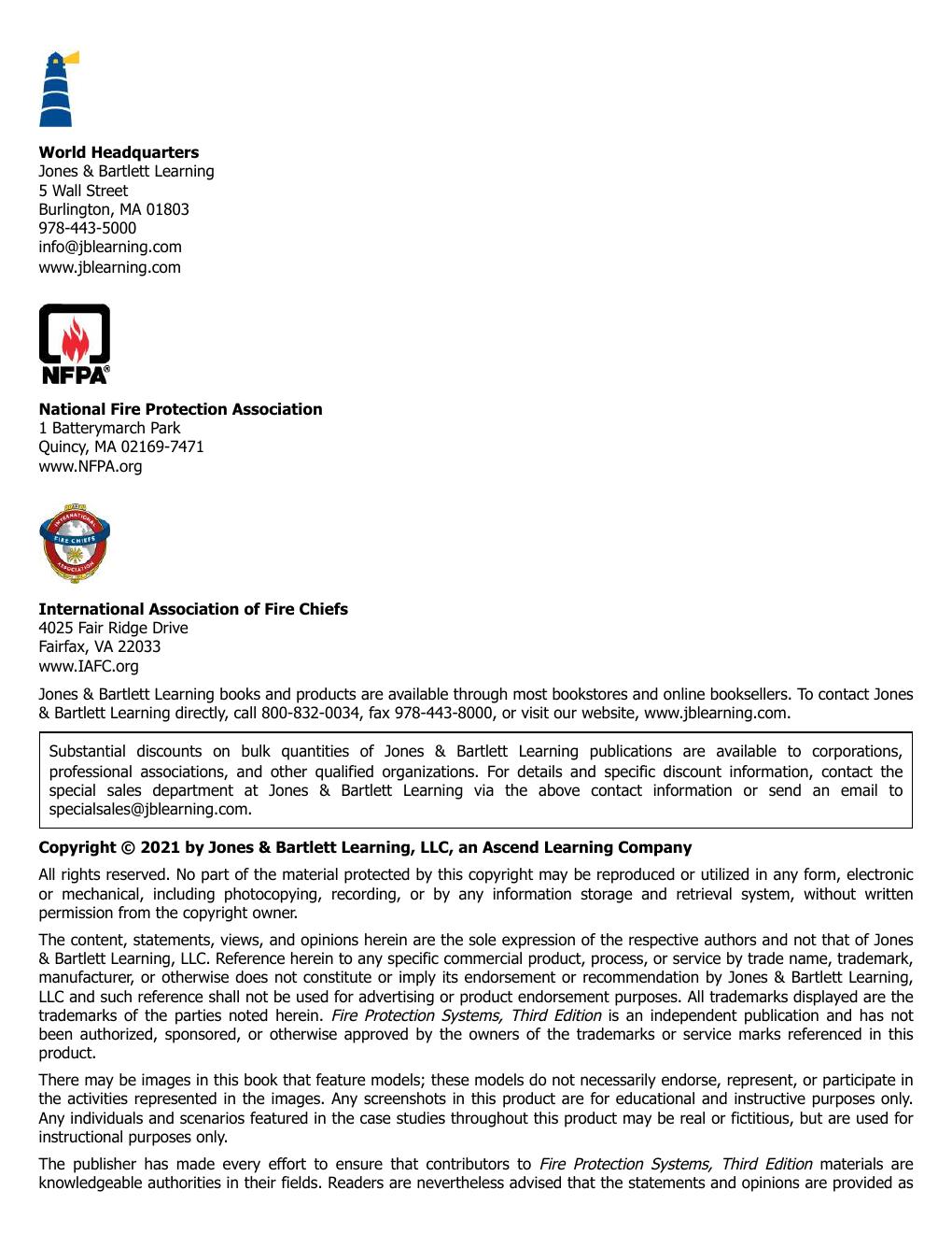 Preview page 3 of Fire Protection Systems 3rd Edition By A. Maurice Jones Jr.
