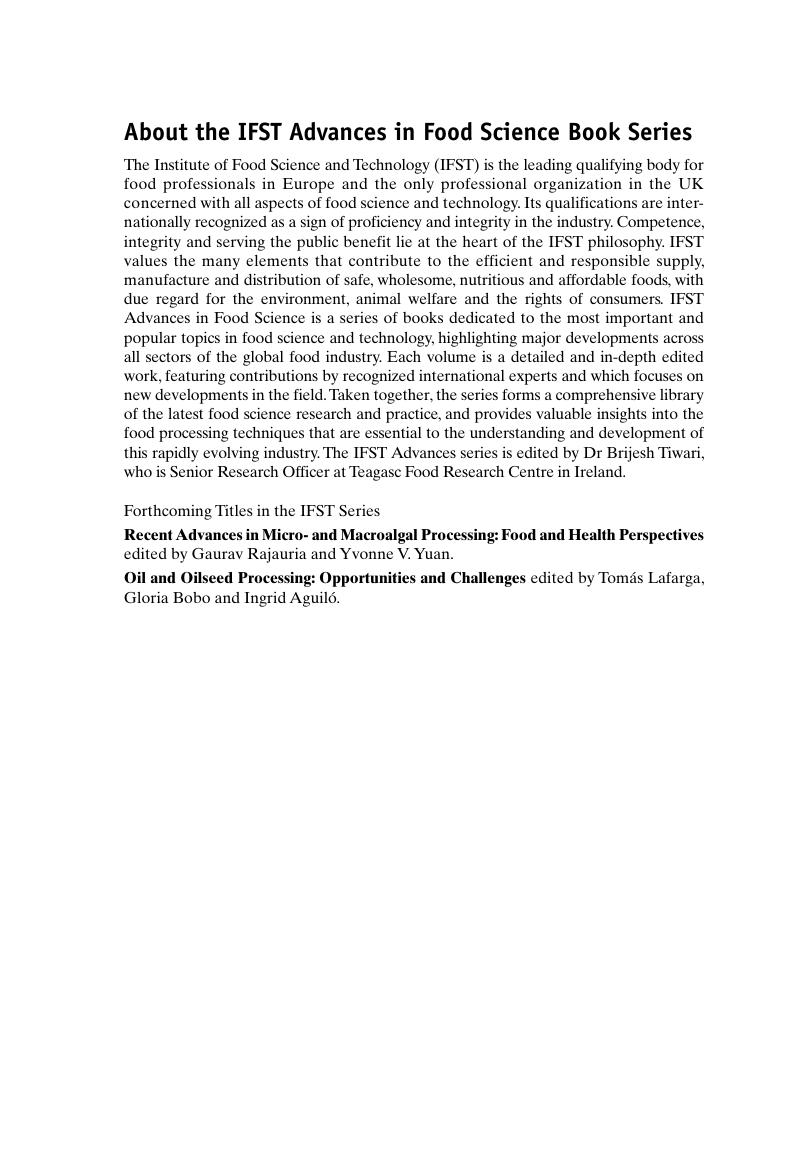 Preview page 4 of Food Formulation Novel Ingredients and Processing Techniques 1st Edition By Shivani Pathania, Brijesh Tiwari