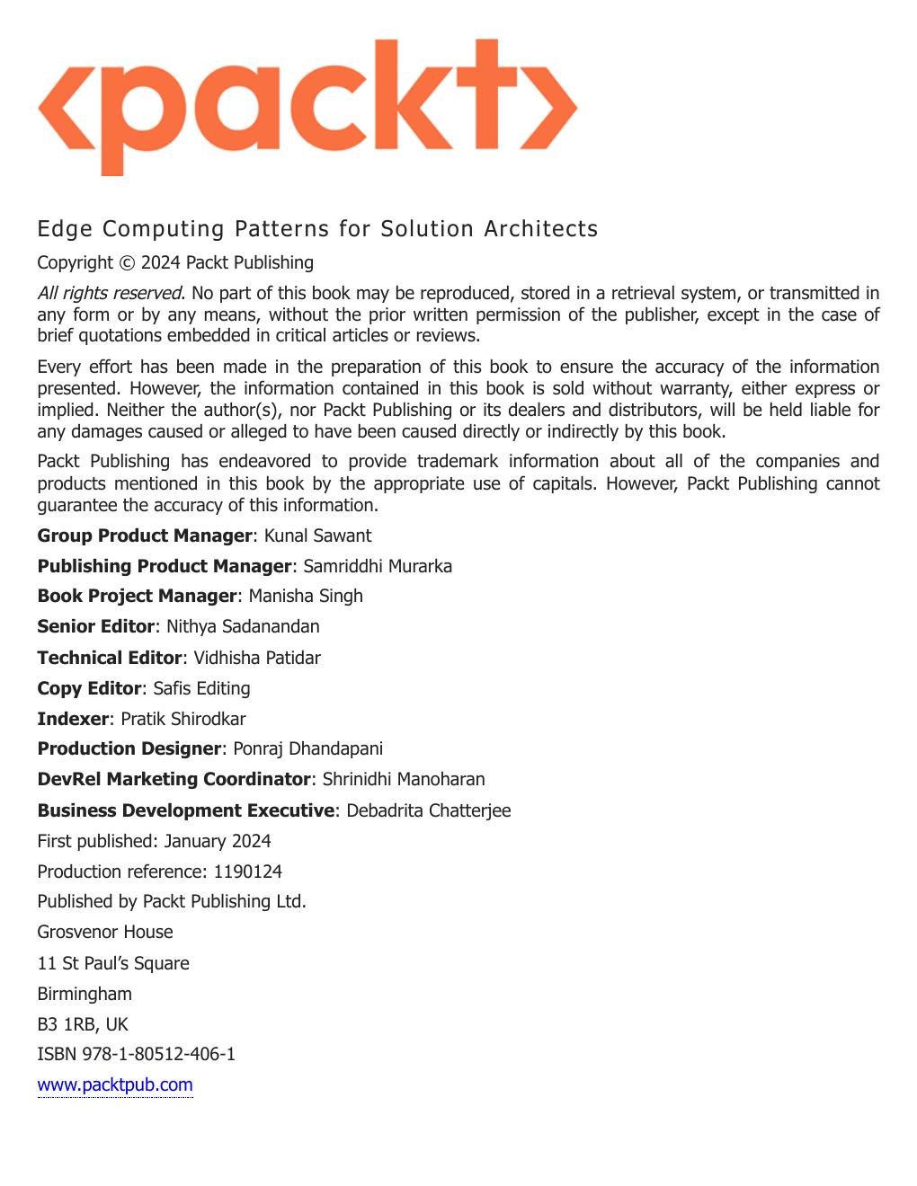 Preview page 2 of Edge Computing Patterns for Solution Architects Learn methods and principles of resilient distributed application archit