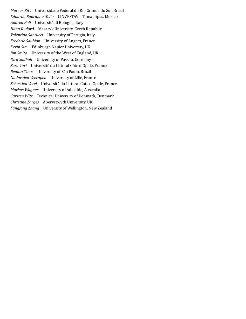 Preview page 10 of Evolutionary Computation in Combinatorial Optimization 23rd Edition Kindle Edition By Leslie Pérez Cáceres , Thomas Stüt