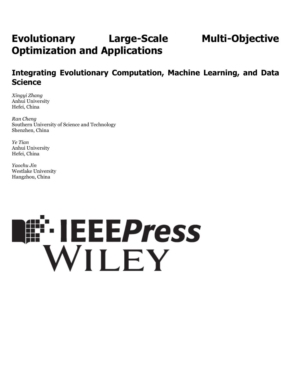 Preview page 8 of Evolutionary Large Scale Multi Objective Optimization and Applications 1st Edition By Xingyi Zhang, Ran Cheng, Ye Tian,