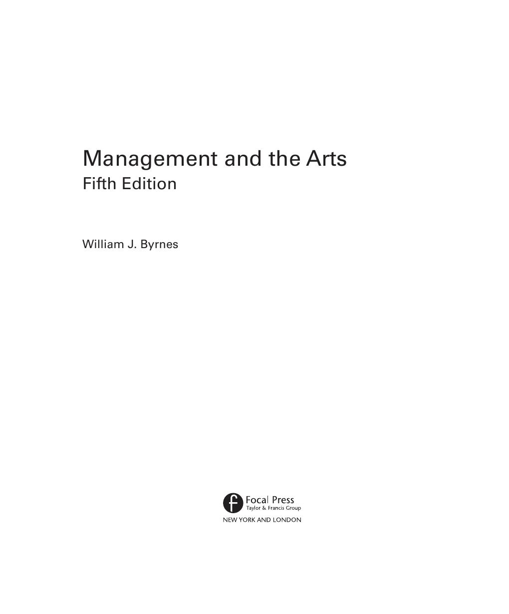 Preview page 4 of Management and the Arts 5th Edition By William Byrnes