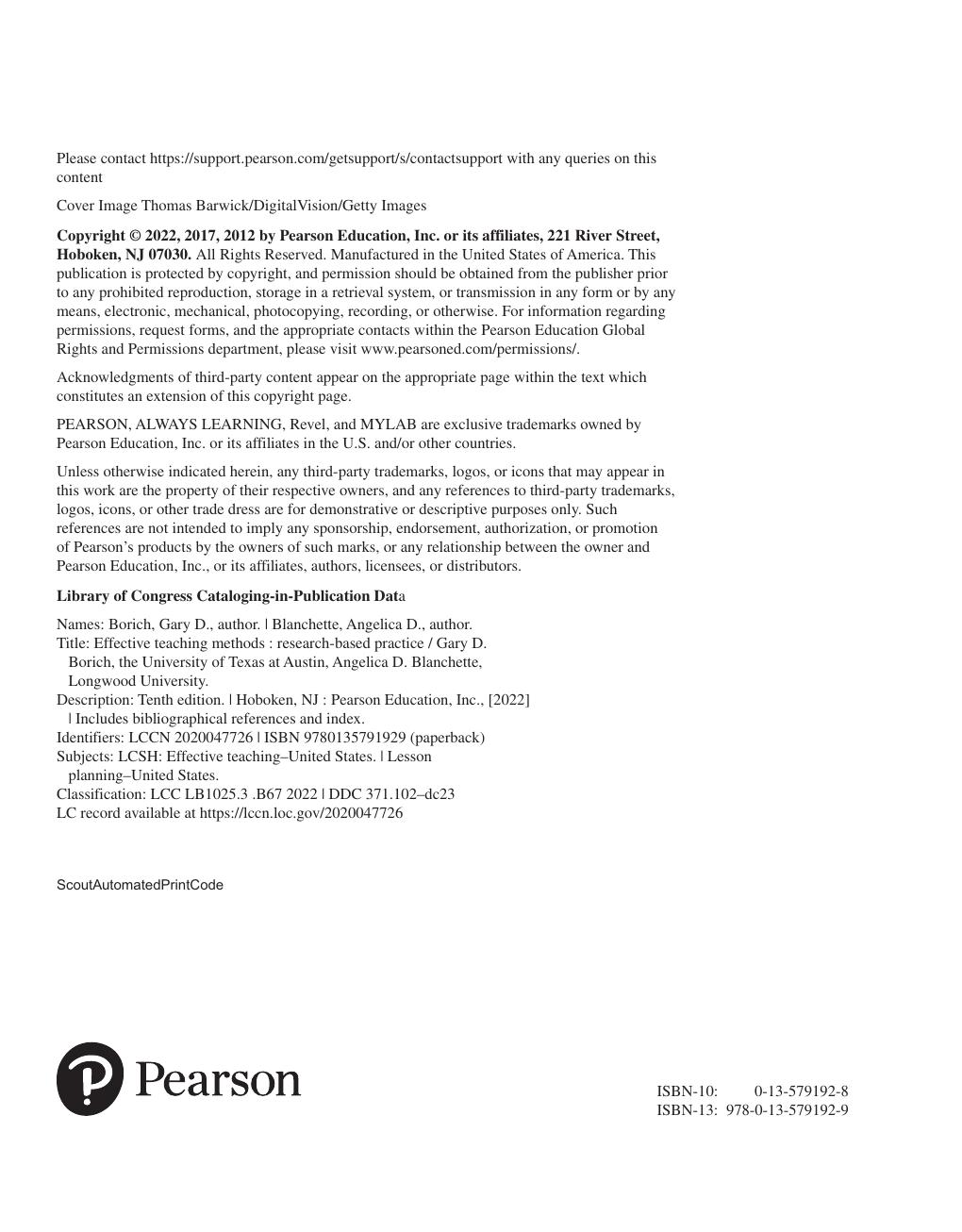 Preview page 3 of Effective Teaching Methods Research-Based Practice 10th Edition By Gary Borich, Angelica Blanchette