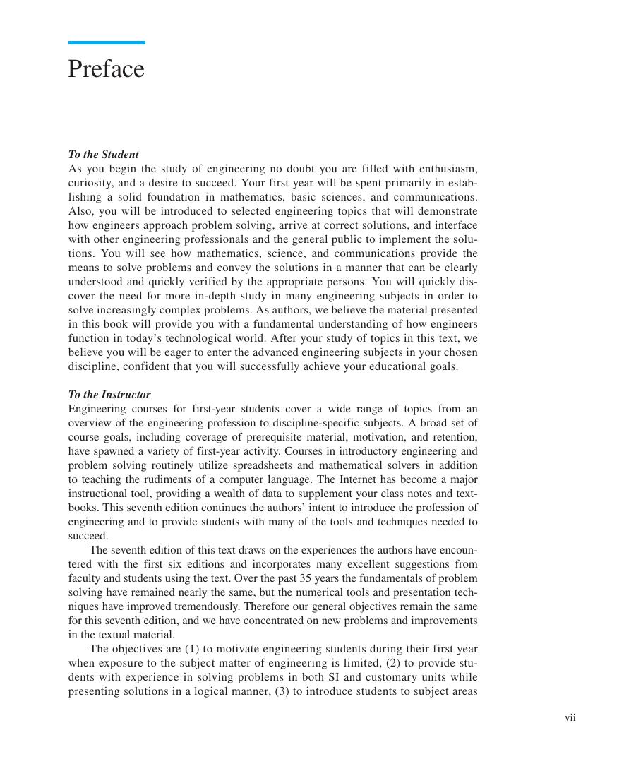 Preview page 8 of Engineering Fundamentals and Problem Solving 7th Edition By Arvid Eide, Roland Jenison, Larry Northup, Steven Mickelson