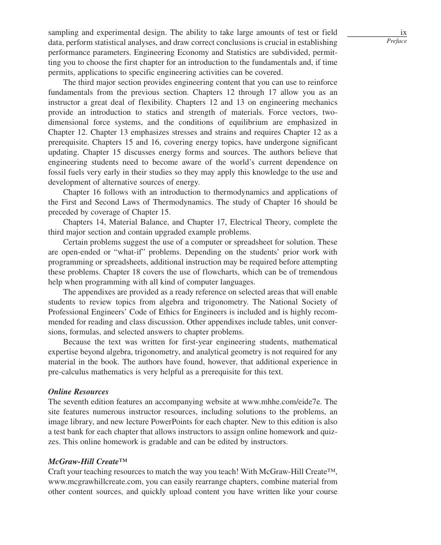 Preview page 10 of Engineering Fundamentals and Problem Solving 7th Edition By Arvid Eide, Roland Jenison, Larry Northup, Steven Mickelson
