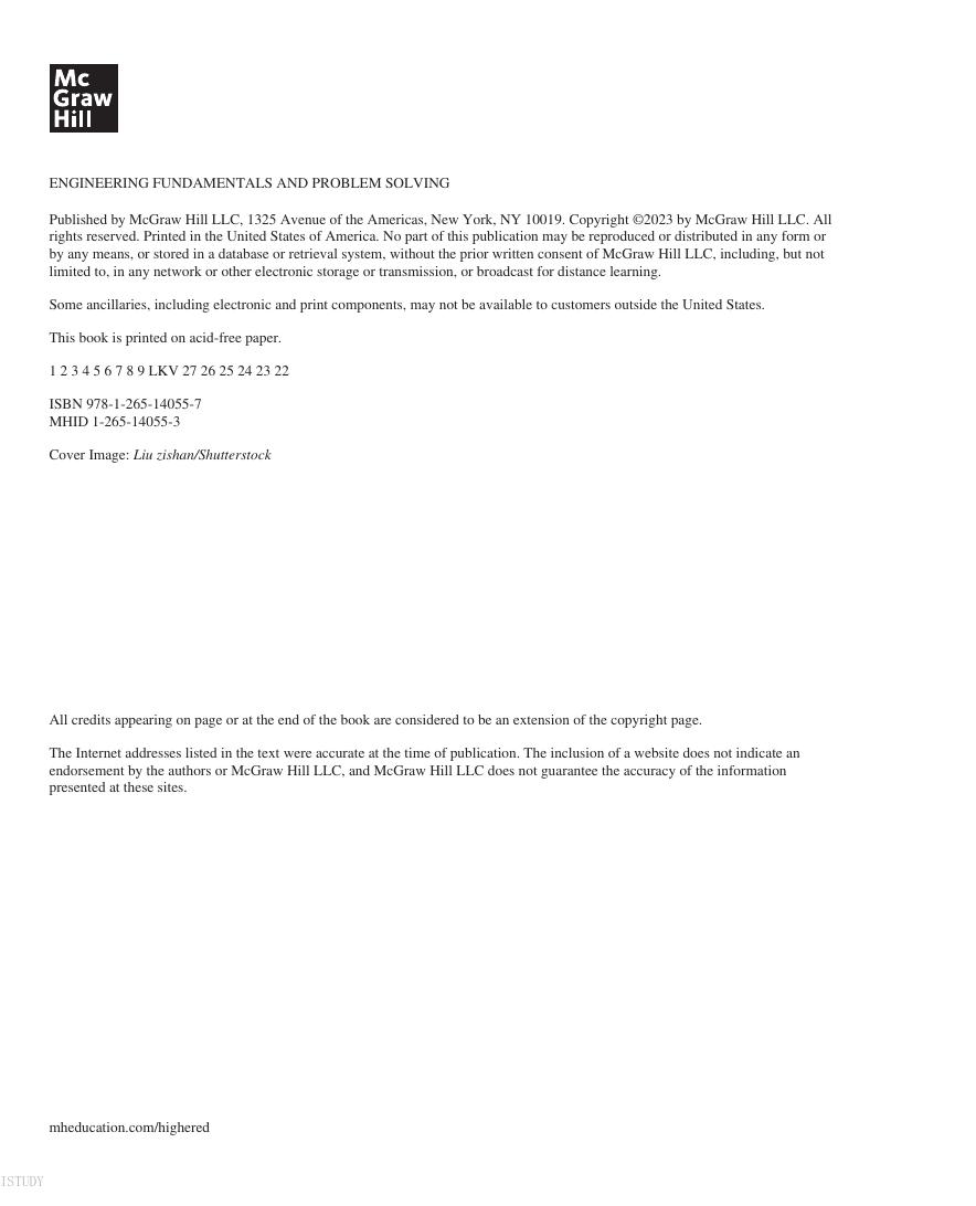 Preview page 3 of Engineering Fundamentals and Problem Solving 8th Edition By Arvid Eide, Roland Jenison, Larry Northup, Steven Mickelson