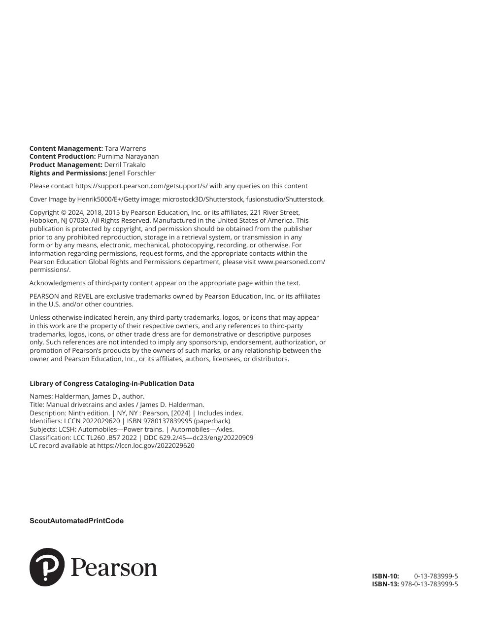 Preview page 3 of Manual Drivetrains and Axles 9th Edition By James Halderman